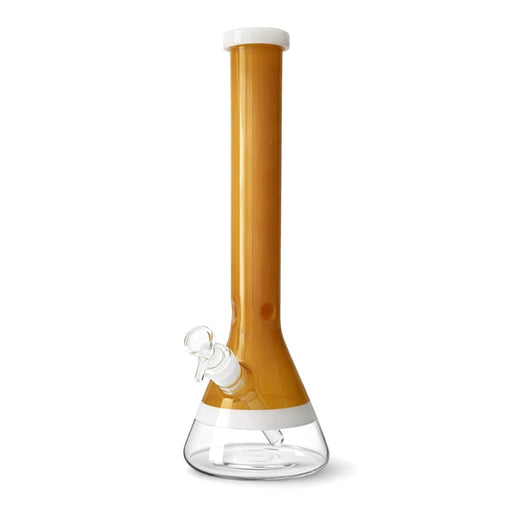 14” 4mm Premium Color Fade Beaker Bong Glass Bong Super Supplys Inc Amber