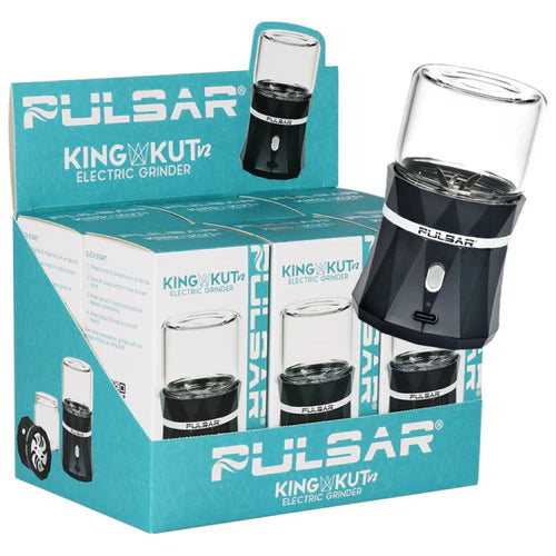 Pulsar | King Kut V2 Electric Grinder 370 mAh 6 count Display Electronic Grinder Smoking Cat Distribution(S)