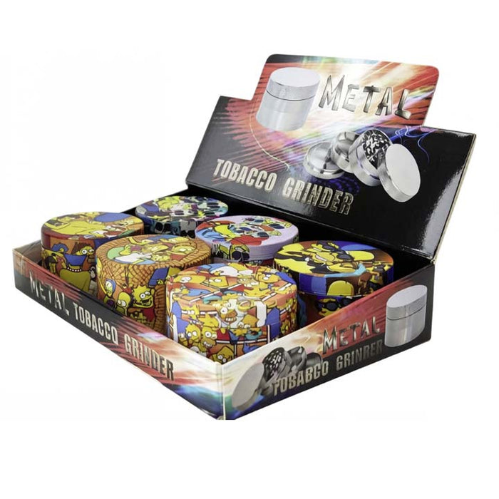 63mm Famous Cartoon Grinder-6 CT Display Pack Super Supplys Inc