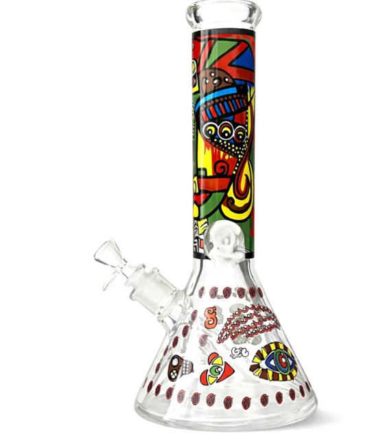 Urban Glyph 12.5” 7mm Designer Beaker Bong Glass Bong Super Supplys Inc Oracle Drift