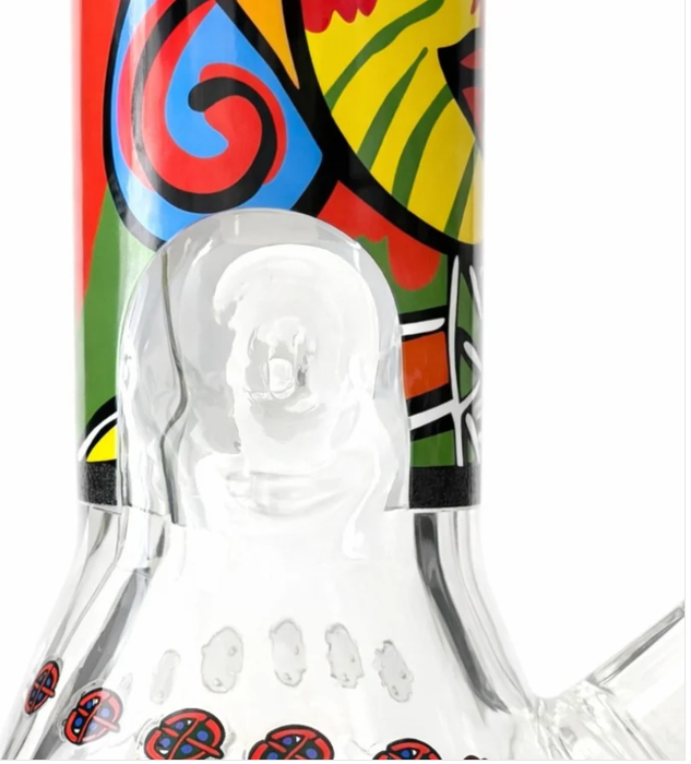 Urban Glyph 12.5” 7mm Designer Beaker Bong Glass Bong Super Supplys Inc