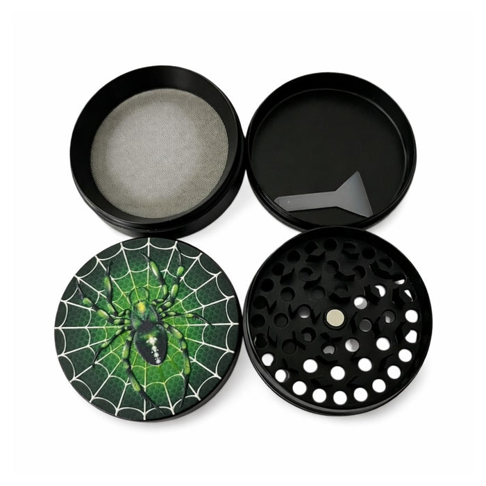 3D Design 4-Part Tobacco Grinder – Display of 12 pcs Display Pack Super Supplys Inc