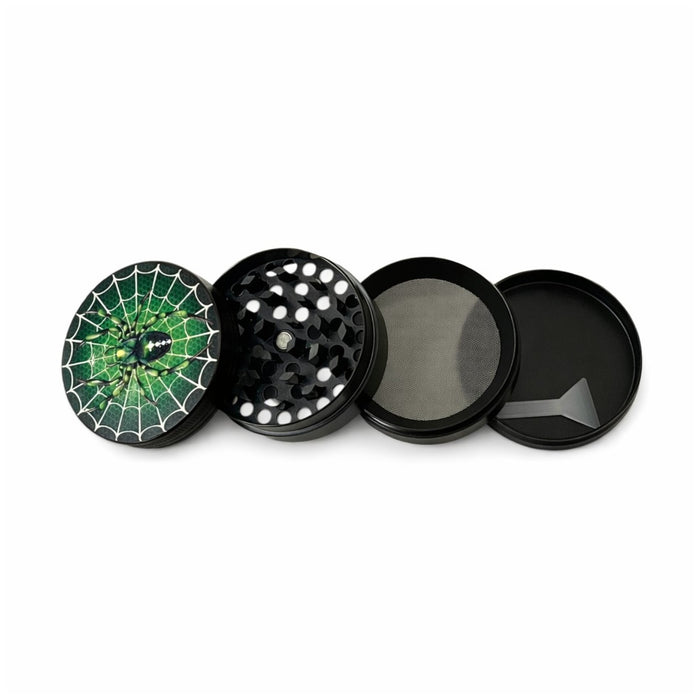 3D Design 4-Part Tobacco Grinder – Display of 12 pcs Display Pack Super Supplys Inc