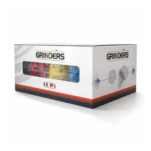Football Design 3-Part Tobacco Grinder – Display of 6 pcs Herb Grinders Super Supplys Inc