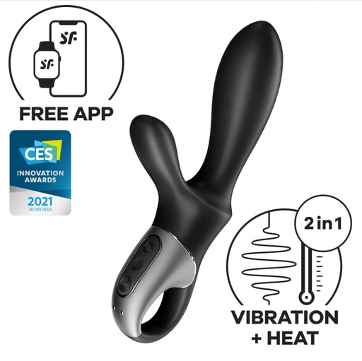 Satisfyer Heat Climax+ Black Vibrator JAL