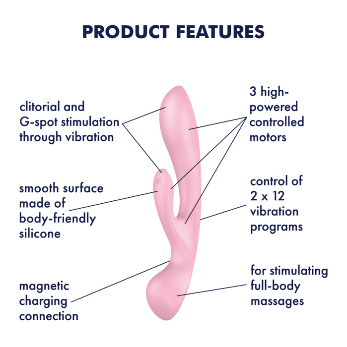 Satisfyer Triple Oh Pink Vibrator JAL