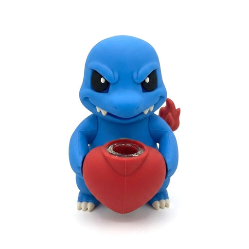 5.75” Heart Chamber Silicone Waterpipe-Assorted Colours Silicone Pipe Super Supplys Inc