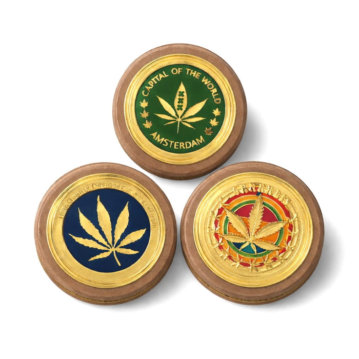 Bamboo Tobacco Grinder – 3-Part-6CT In A Display Display Pack Super Supplys Inc