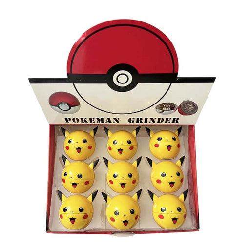 Famous Character Zinc 3 Parts Herb Grinder-9 Pcs In A Display Display Pack Super Supplys Inc