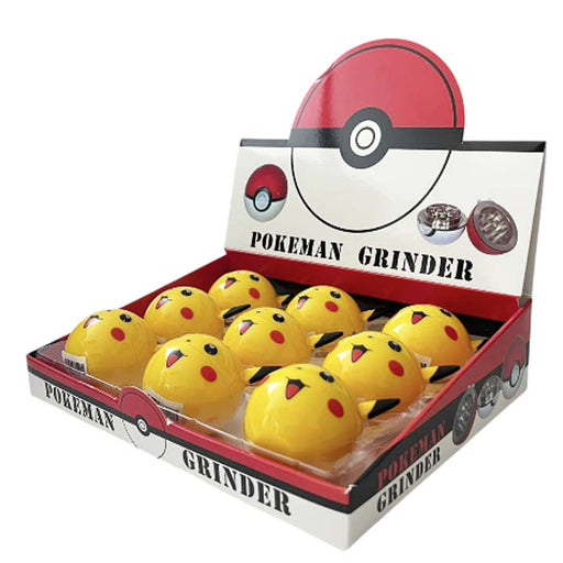 Famous Character Zinc 3 Parts Herb Grinder-9 Pcs In A Display Display Pack Super Supplys Inc