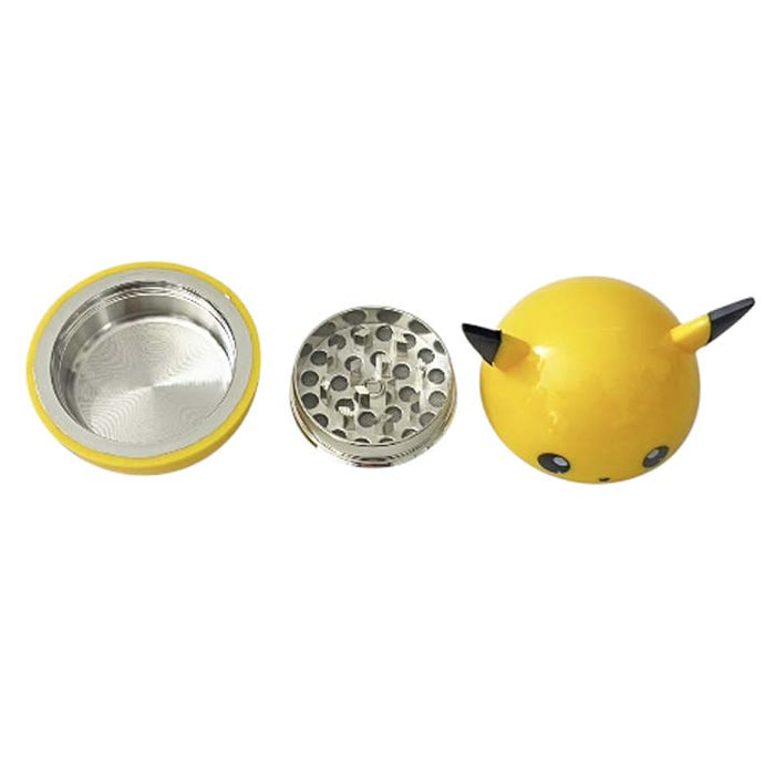 Famous Character Zinc 3 Parts Herb Grinder-9 Pcs In A Display Display Pack Super Supplys Inc