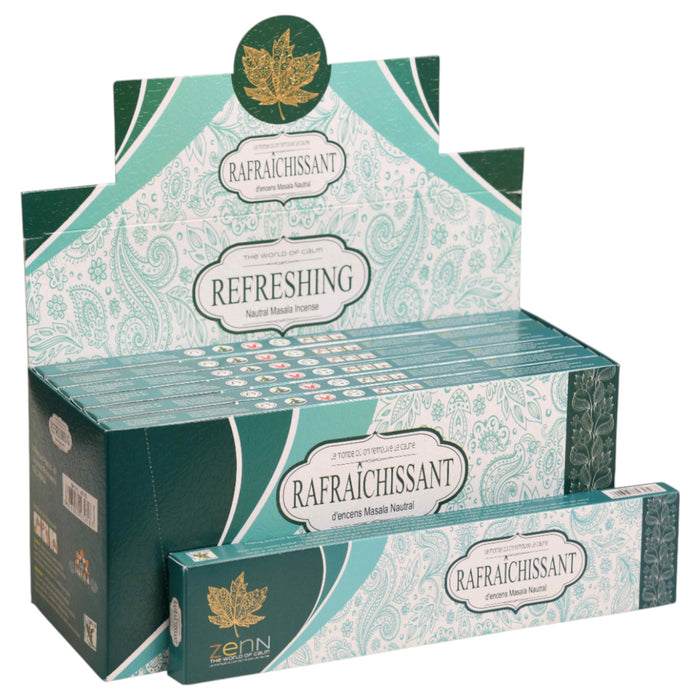Zenn | Relaxing Incense Sticks 15g – Pack of 12 Incense SunGlow Refreshing
