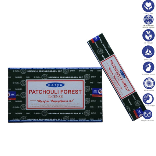 Satya | Incense Sticks 15g Incense SunGlow Patchouli Forest
