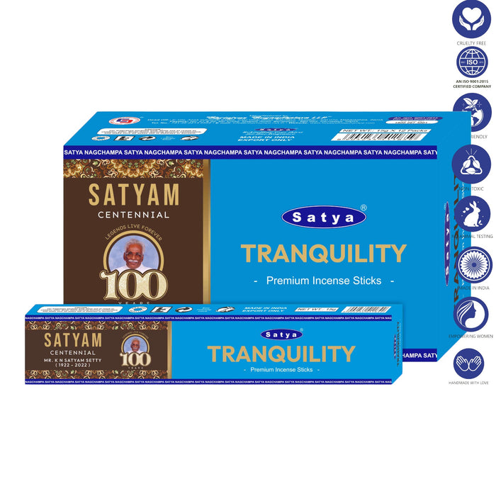 Satya | Incense Sticks 15g Incense SunGlow Tranquility Satyam Premium