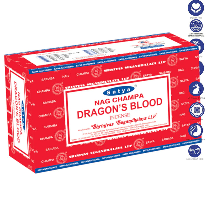 Satya | Incense Sticks 15g Incense SunGlow Dragons Blood