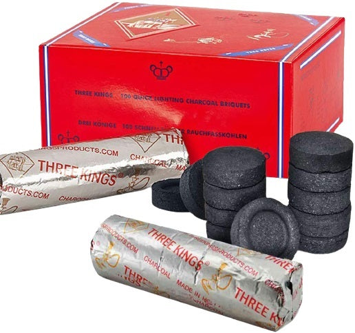 Three Kings 40mm Charcoal Tablets Charcoal SunGlow