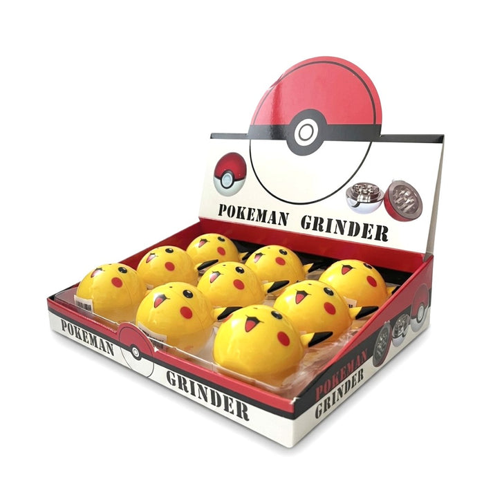 Famous Character Zinc 3 Parts Herb Grinder-9 Pcs In A Display Display Pack Super Supplys Inc