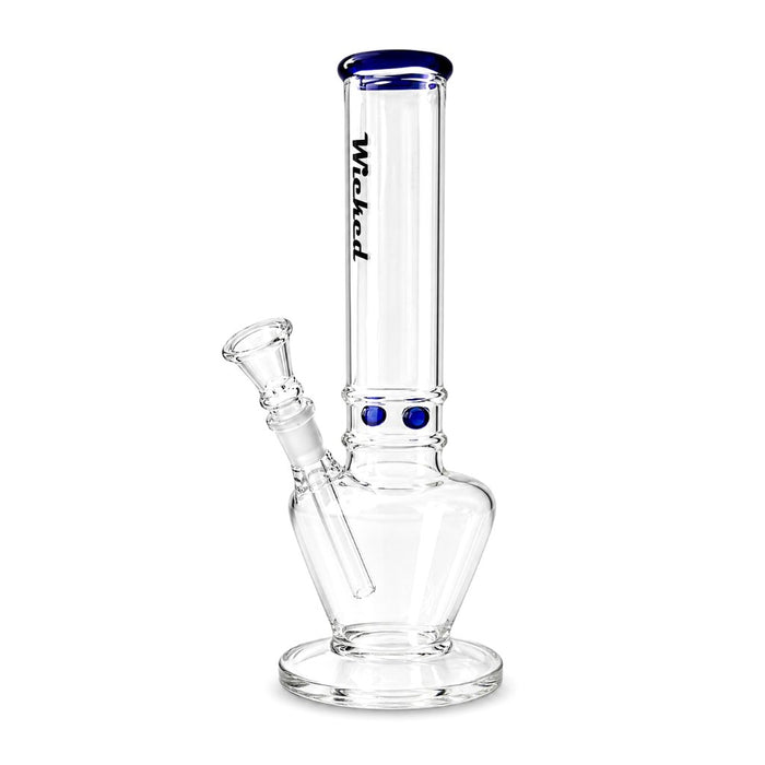 Wicked | 10" 4mm Glass Beaker Bong-4 Colours Assorted Glass Bong Super Supplys Inc