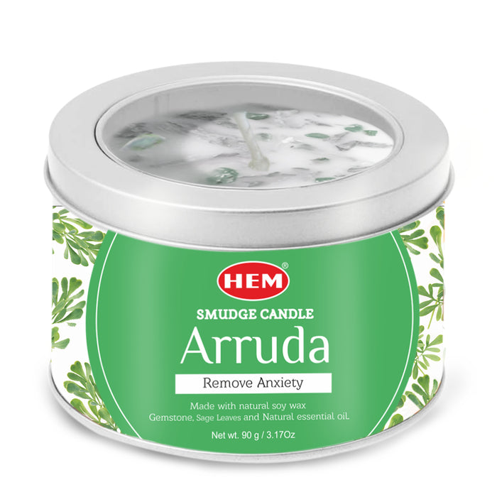 HEM | Smudge Candle Natural Soy Wax Candle SunGlow Arruda