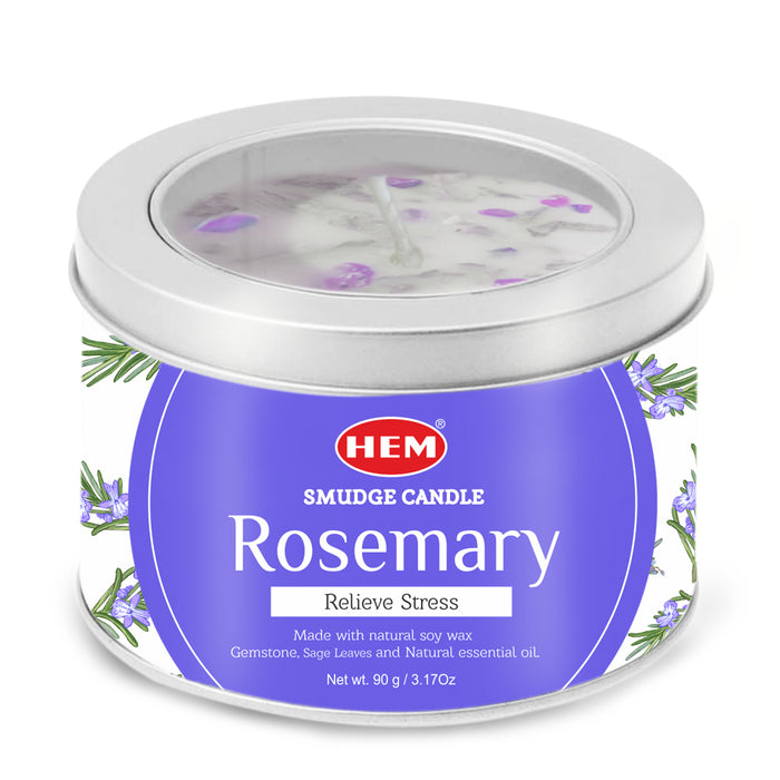 HEM | Smudge Candle Natural Soy Wax Candle SunGlow Rosemary
