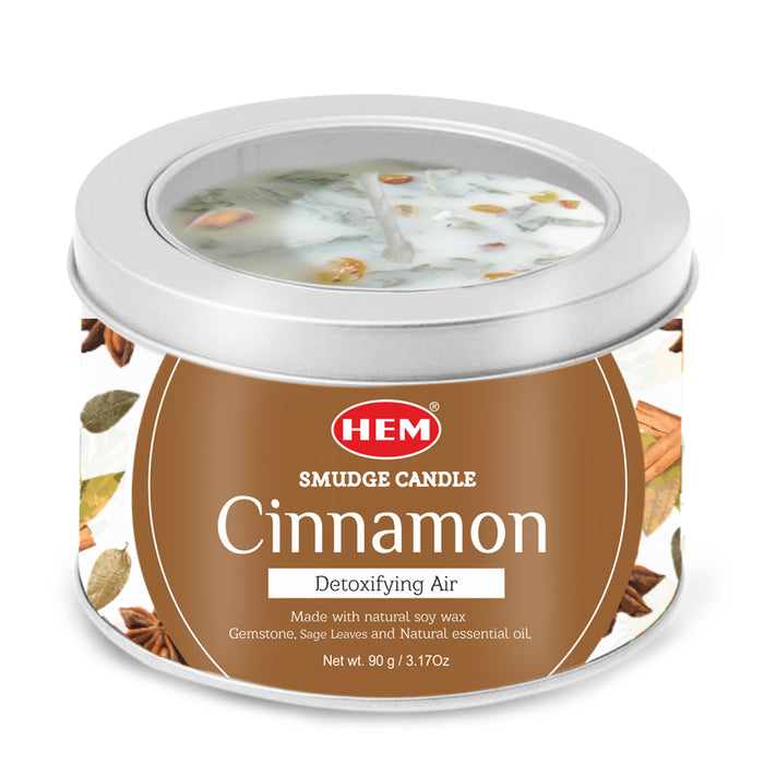 HEM | Smudge Candle Natural Soy Wax Candle SunGlow Cinnamon