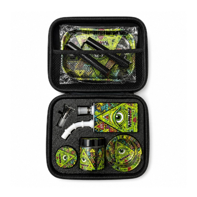 Juicy Box Smoking Set- Neon Triangle Terror Bundle Super Supplys Inc