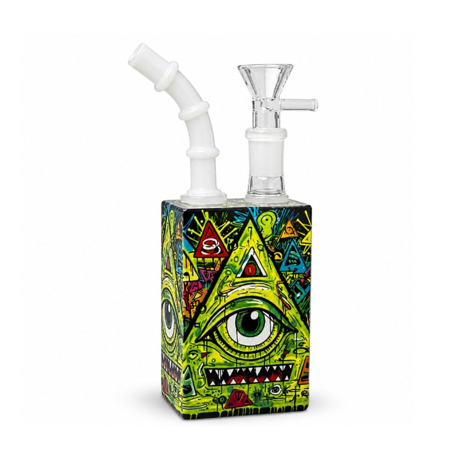 Juicy Box Smoking Set- Neon Triangle Terror Bundle Super Supplys Inc