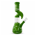 10" Splashguard Zong Glass Perc- 8 Assorted Colours Glass Bong Super Supplys Inc Green