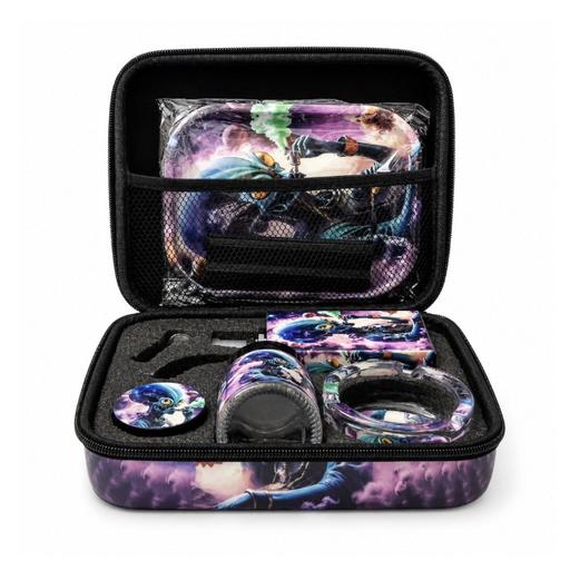 Cosmic Pulse 7.5” Juicy Box Bong Travel Kit Bundle Super Supplys Inc