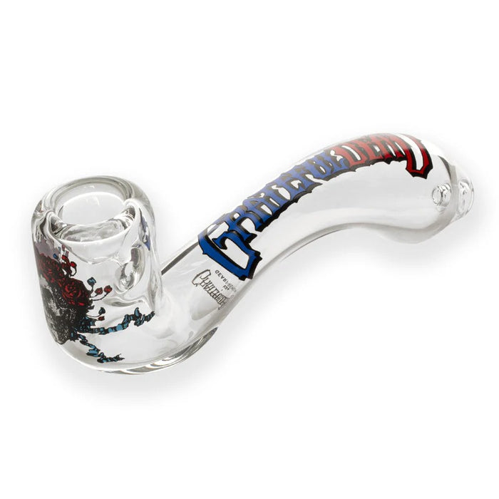Grateful Dead x GEAR Premium® | 5.5" Bertha Sherlock Hand Pipe In Collectible Tin Glass Pipe West Coast Gifts