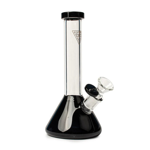 Red Eye Tek® | 8" Tall Midge Mini Beaker Tube Glass Bong West Coast Gifts Black
