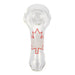 Bongjour!™ | 3.75" Clear Hand Pipe w/Decal (Assorted Decal 8 Pack) Glass Pipe West Coast Gifts