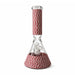 Braided Grip 12.5” 7mm Beaker Bong Glass Bong Super Supplys Inc Red