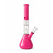 12” Dual Chamber Showerhead Perc Beaker Bong – Assorted Colors Glass Bong Super Supplys Inc Pink