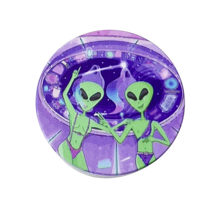 63mm*42mm Alien Lounge Grinder -Assorted-6 Pcs/Display Display Pack Super Supplys Inc