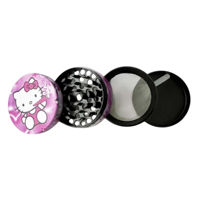 50mm*37mm Ketty Zinc Grinder-Assorted Design-12 Pcs/Display Display Pack Super Supplys Inc