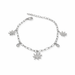 SILVER CANNABIS CHARMED BRACELET Jewelry The Kush Girls