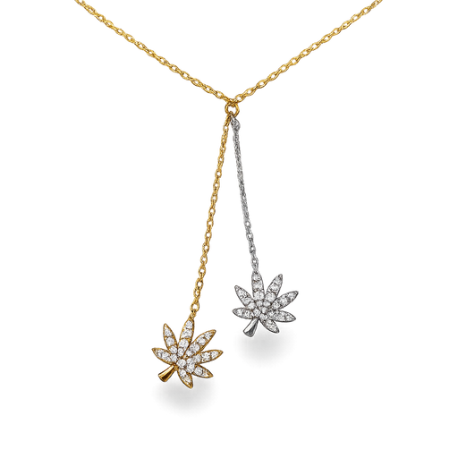 DROP DEAD CANNABIS NECKLACE Jewelry The Kush Girls