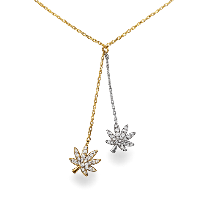 DROP DEAD CANNABIS NECKLACE Jewelry The Kush Girls