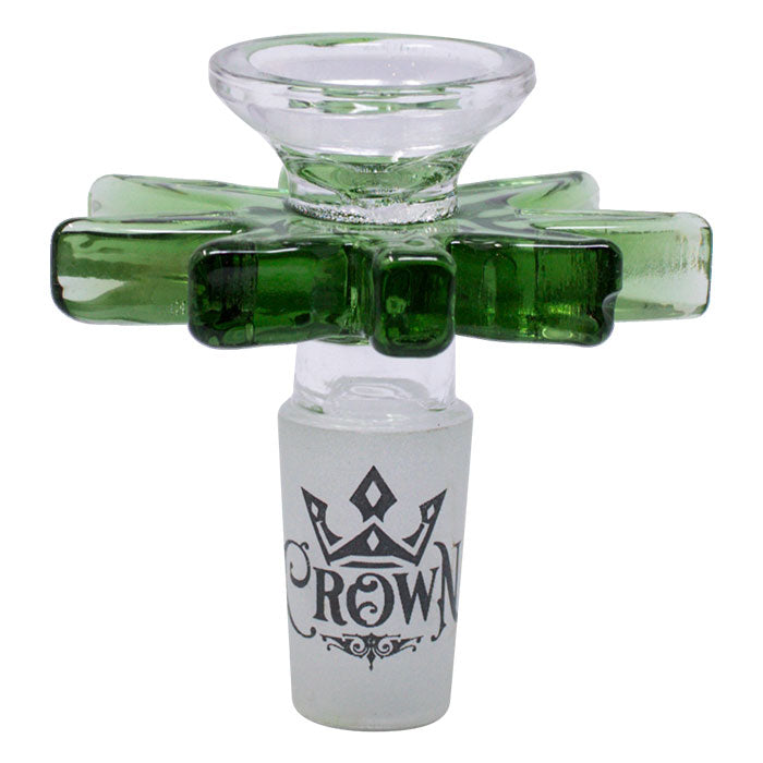 Glass Marijuana Bowl - 14 mm Bowl · Popper Maple Craft Inc Green