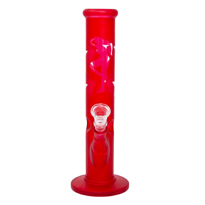 Stripper 10 Inches Premium Glass Bong Glass Bong Maple Craft Inc Red