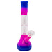 12" Drip in Dual Twin Colored Glass Bong Glass Bong Maple Craft Inc Blue