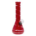 7" Colored Ribbon Mini Glass Bong - New Glass Bong Maple Craft Inc Red
