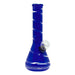 7" Colored Ribbon Mini Glass Bong - New Glass Bong Maple Craft Inc Blue