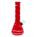 7" Colored Ribbon Mini Glass Bong - New Glass Bong Maple Craft Inc Orange