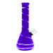 7" Colored Ribbon Mini Glass Bong - New Glass Bong Maple Craft Inc Purple