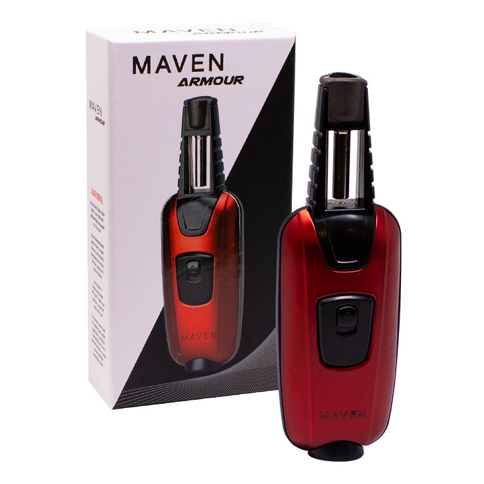 Maven | Armour Windproof Torch Lighters -Single Torch Maple Craft Inc Red