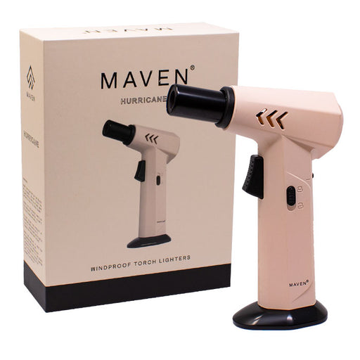 Maven | Hurricane Torch Lighters -Single Torch Maple Craft Inc Beige