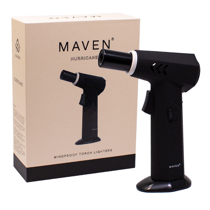 Maven | Hurricane Torch Lighters -Single Torch Maple Craft Inc Black