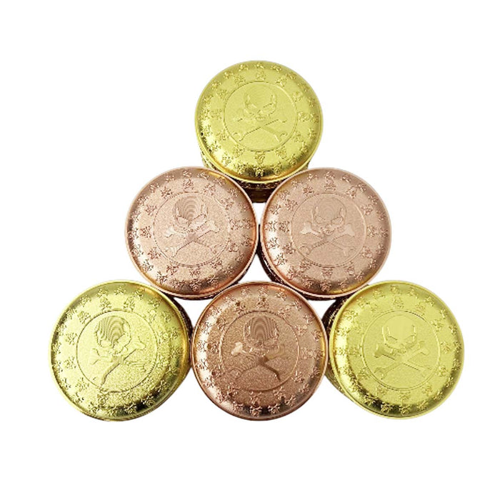 52mm*41mm Zinc Monarch Skull Grinder-4 Parts-Assorted-12 CT Display Pack Super Supplys Inc